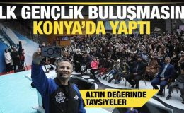 Alper Gezeravcı ilk gençlik buluşmasını Konya Bilim Merkezi’nde yaptı
