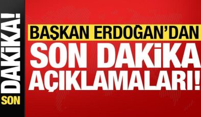 Başkan Erdoğan’dan Trabzon’da son dakika açıklamaları!