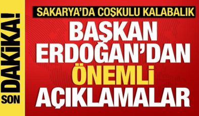 Cumhurbaşkanı Erdoğan Sakarya’da konuşuyor…