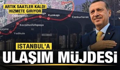 İstanbul’a ulaşım müjdesi! Tarihi proje Erdoğan’ın katılımıyla hizmete giriyor!