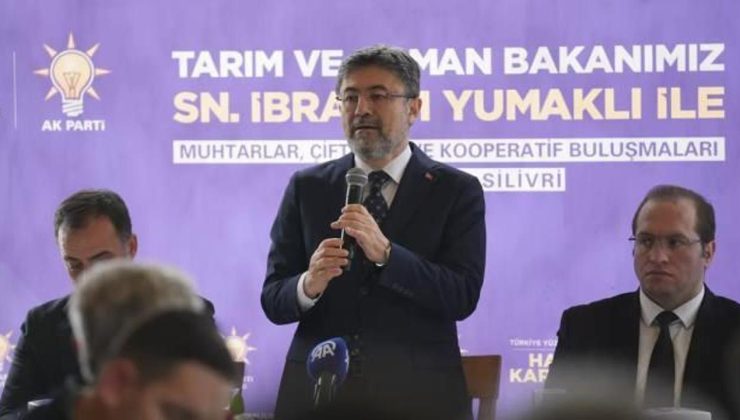 Bakan Yumaklı: Sürdürülebilir bir tarım üretimi istiyoruz