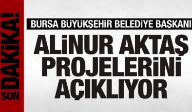 Bursa Büyükşehir Belediye Başkanı Alinur Aktaş projelerini açıklıyor