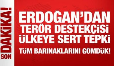 Erdoğan’dan terör destekçisi ülkeye sert tepki: Tüm barınaklarını gömdük!