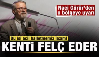 Naci Görür’den o bölgeye uyarı: Bu işi halletmemiz lazım! Deprem üretirse kenti felç eder