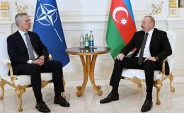 NATO Genel Sekreteri Stoltenberg, Azerbaycan Cumhurbaşkanı Aliyev ile görüştü