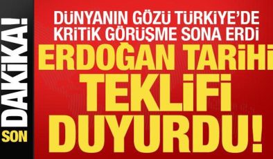 Son dakika: Dünyanın gözü İstanbul’da! Erdoğan tarihi teklifi duyurdu…