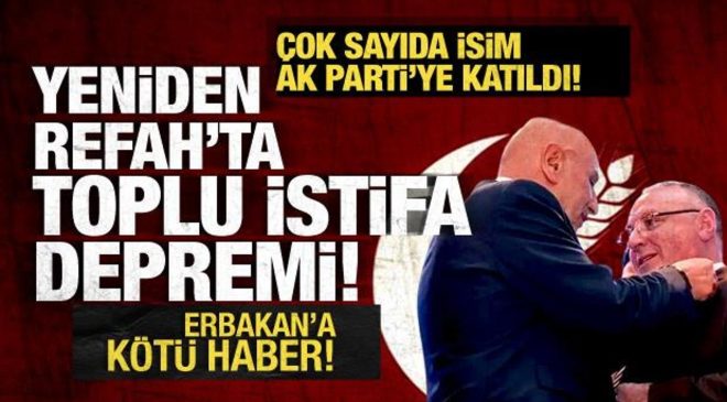 Yeniden Refah’ta toplu istifa! Eski İl Başkanı ve 21 yönetici AK Parti’ye katıldı