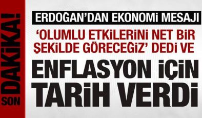 Cumhurbaşkanı Erdoğan’dan ekonomi mesajı: Enflasyon için tarih verdi!