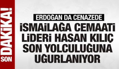 İsmailağa Cemaati lideri Hasan Kılıç son yolculuğuna uğurlanıyor