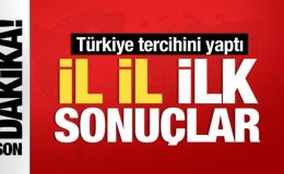 Tüm Türkiye’de sandıklar kapandı… İşte il il ilk sonuçlar