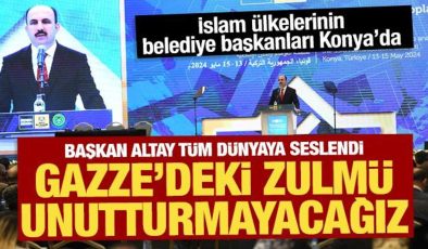 Başkan Altay: “İsrail’in Gazze’deki zulmünü unutmayacağız, unutturmayacağız