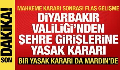 Diyarbakır Valiliği’nden “Kobani Davası” önlemi: Kente girişleri yasaklandı