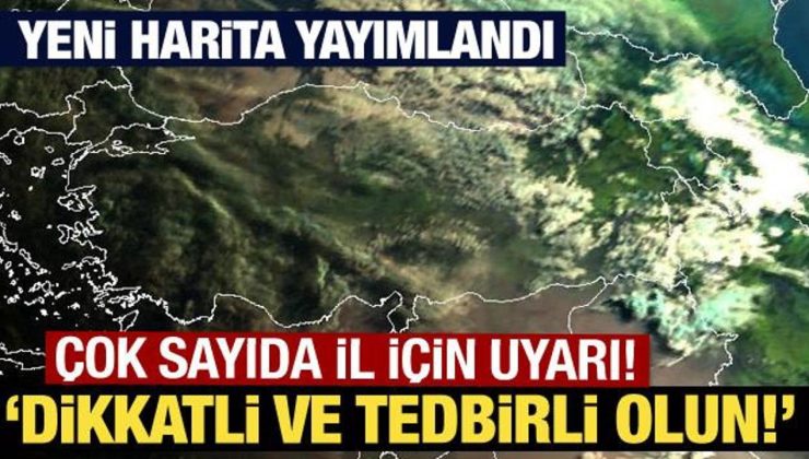 Meteoroloji’den çok sayıda il için gök gürültülü sağanak uyarısı