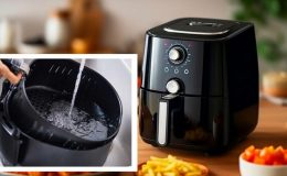 Sadece 10 dakikada hiç ovalama gerektirmeyen airfryer temizleme yöntemi! Airfryer nasıl temizlenir?