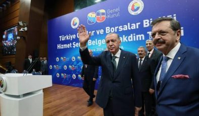 Son dakika: Cumhurbaşkanı Erdoğan TOBB Genel Kurulu’nda konuştu